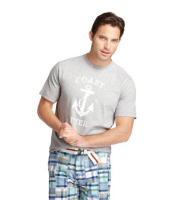 Izod® Men's Medium Grey Heather Short Sleeve 
