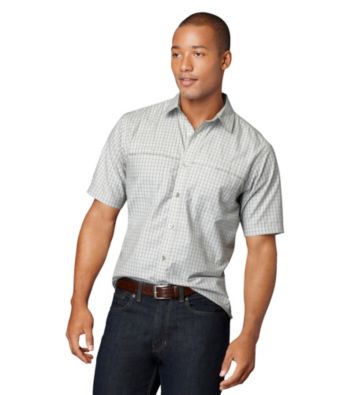Van Heusen® Men's Short Sleeve Mini Check Traveler Woven