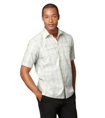 Van Heusen® Men's Short Sleeve Windowpane Traveler Woven
