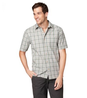 Bass® Men's Short Sleeve Corded Plaid Woven