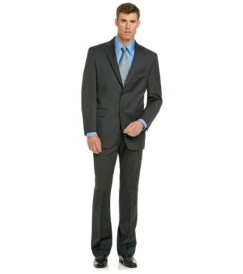 Jones New York® Men's Charcoal Solid Suit