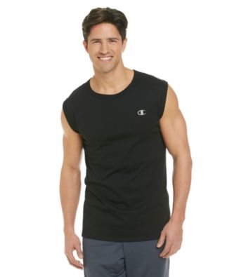 Champion® Men's Black Jersey Muscle Tee