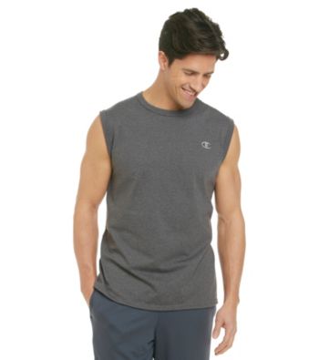 Champion® Men's Granite Heather Jersey Muscle Tee