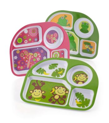 LivingQuarters Kids 4-Section Plate