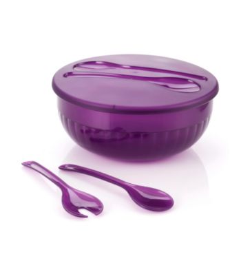 LivingQuarters Samba Large Salad Bowl With Lid