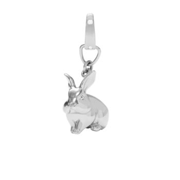 Fossil® Silvertone Bunny Charm