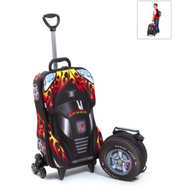 MaxToy Black Oz Speedy Car 3D Roller BackPack Set