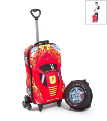 MaxToy Red Oz Speedy Car 3D Roller BackPack Set