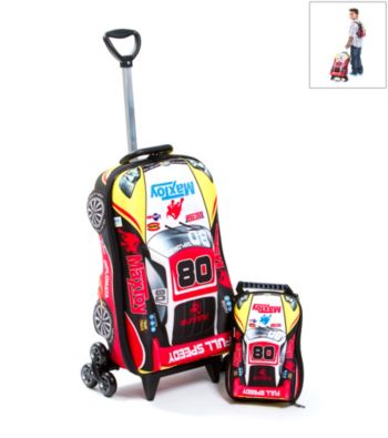MaxToy Car Super Rally 3D Roller BackPack Set