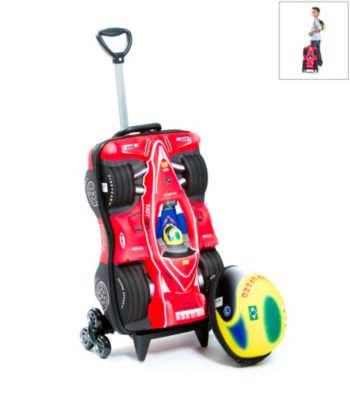 MaxToy Red Formula 1 Car Roller BackPack Set