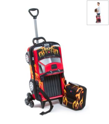 MaxToy Red Pick-Up Truck 3D Roller BackPack Set