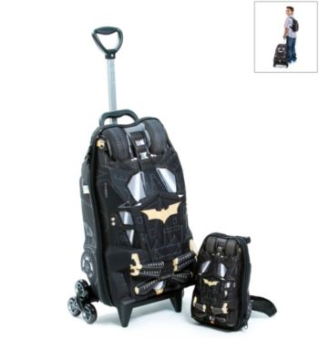 MaxToy Black Batman® Dark Knight 3D Roller BackPack Set