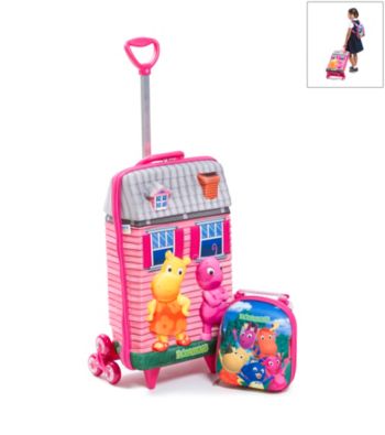 MaxToy Pink Backyardigans℠ 3D Roller BackPack Set