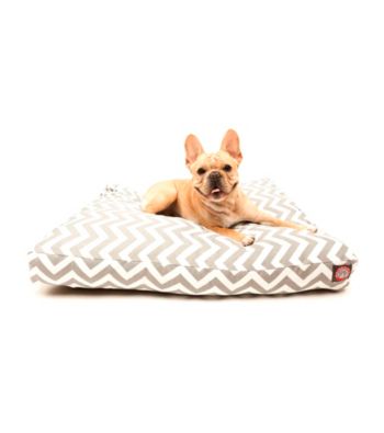 Majestic Home Goods Zig Zag Small Rectangle Pet Bed