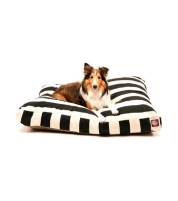 Majestic Home Goods Vertical Strip Medium Rectangle Pet Bed