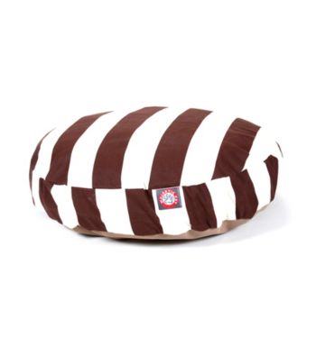 Majestic Home Goods Vertical Strip Small Round Pet Bed