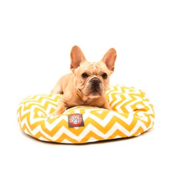 Majestic Home Goods Zig Zag Small Round Pet Bed