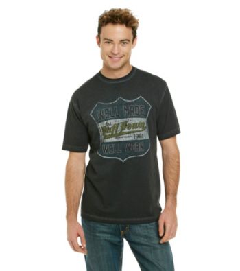 Ruff Hewn Men's Vintage Black Short Sleeve 