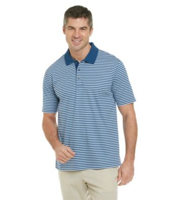 Kenneth Roberts Platinum® Men's Liquid Cotton Tonal Stripe Polo