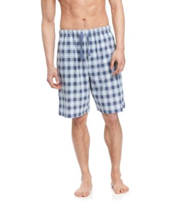 John Bartlett Statements Men's Navy Plaid Pajama Short