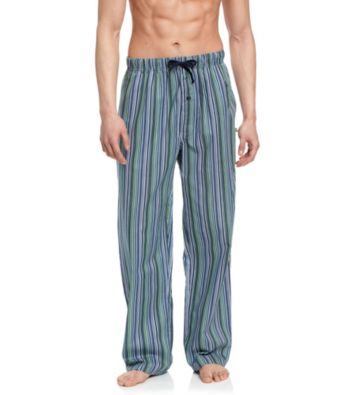 John Bartlett Statements Men's Blue & Green Stripe Woven Pajama Pant