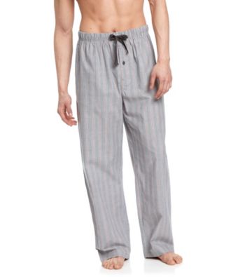 John Bartlett Statements Men's Grey Multi-Stripe Woven Pajama Pant