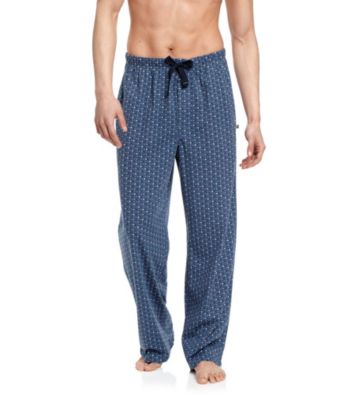 John Bartlett Statements Men's Blue Dot Printed Knit Lounge Pant