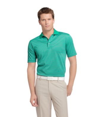 Izod® Men's Emerald Short Sleeve Fine Stripe Polo