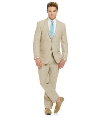 Kenneth Cole REACTION® Men's Tan Cotton/Linen Suit Separates