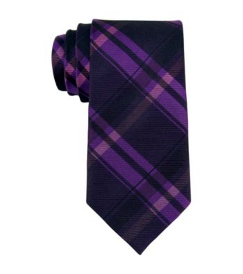 Calvin Klein Men's Purple Regular Width Tie
