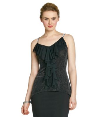 MSK® Front Ruffle Hanky Hem Tank