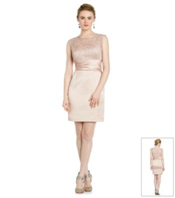 Cachet® Lace Satin Dress