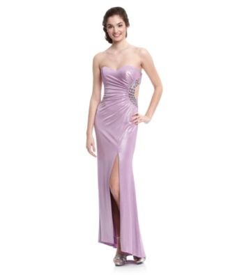 Jump® Juniors' Strapless Cutout Gown