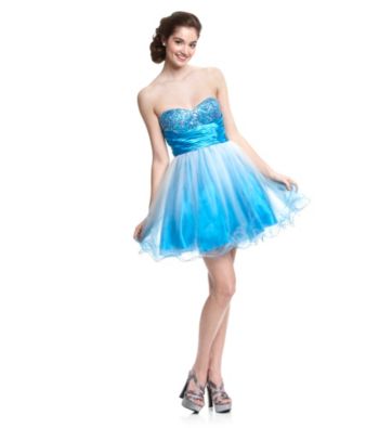 Jump® Juniors' Strapless Ombre Party Dress