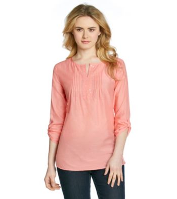 Relativity® Sequin Pleated Blouse