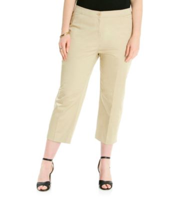Relativity® Career Plus Size Comfort Waistband Capri
