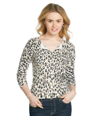 Relativity® Career Printed Cardigan