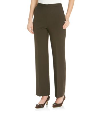 Alfred Dunner® Straight Leg Pant Stretch Waistband