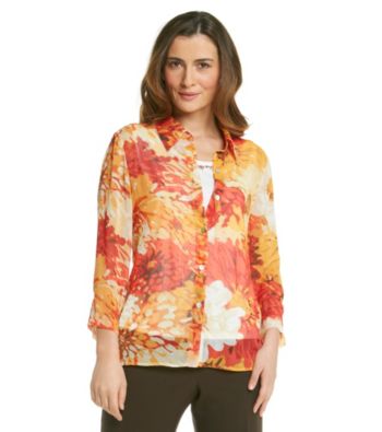 Alfred Dunner® Point Collar Layered-Look Pullover Shirt