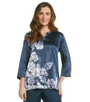 Alfred Dunner® Split Neckline Shirt