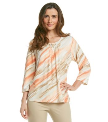 Alfred Dunner® Beaded Neckline Shirt