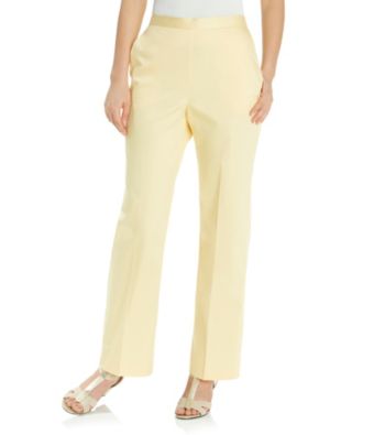Alfred Dunner® Back Stretch Waistband Straight Leg Pant