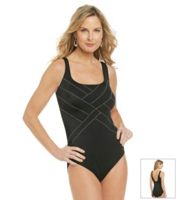 Studio Works® Overseamed Stitch One-Piece Swimsuit