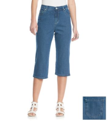 Gloria Vanderbilt® Amanda Radiance Scroll Denim Capri