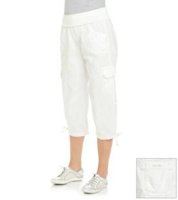 Calvin Klein Performance Rollover Waistband Cargo Crop Pant