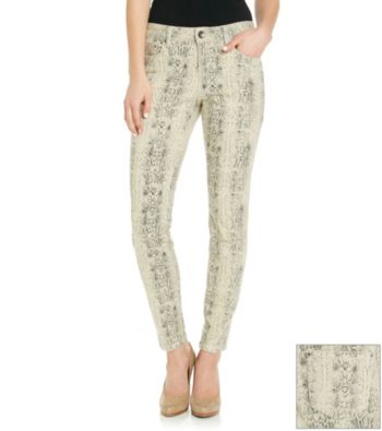 DKNY JEANS® Python Print Jean Leggings