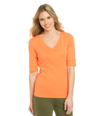 Jones New York Sport® V-neck Solid Tee