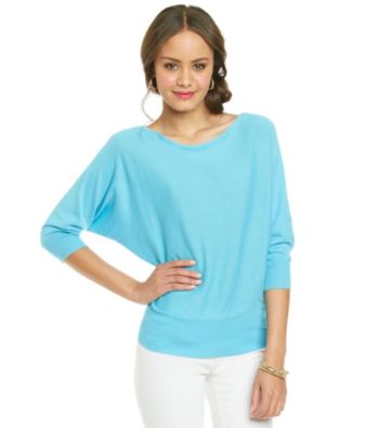 Jeanne Pierre® Boatneck Dolman Sleeve Sweater