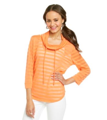Cupio Burnout Striped Knit