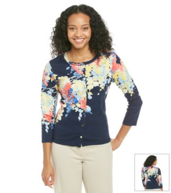 Rafaella® Petites' Printed Cardigan